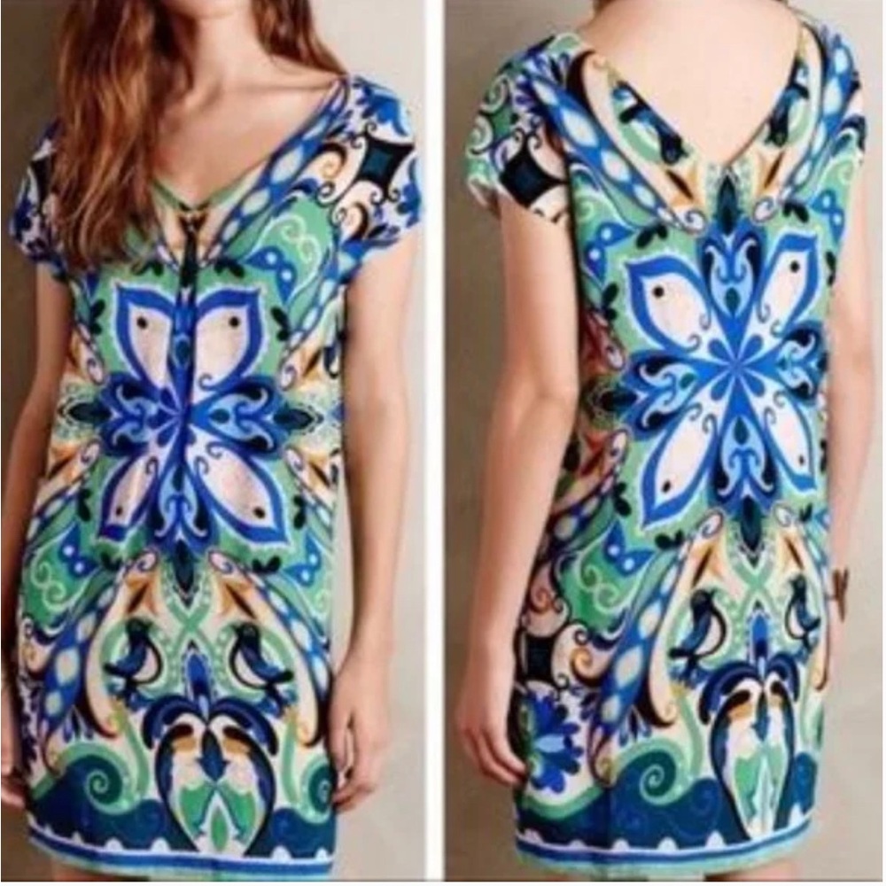 Anthropologie Maeve Bird Folksong Shift Dress Size M